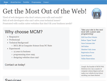 Tablet Screenshot of mcmwebsite.com